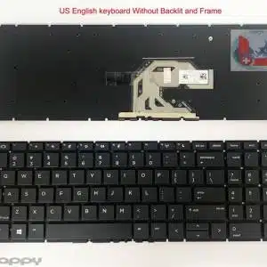 Teclado inglés de EE. UU. para HP ProBook 450 G6 G7 455 G6 G7 455R G6 G7 sin retroiluminación