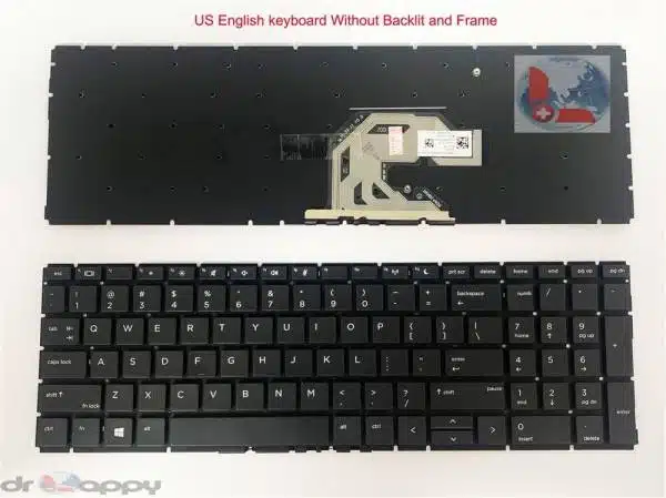 Teclado inglés de EE. UU. para HP ProBook 450 G6 G7 455 G6 G7 455R G6 G7 sin retroiluminación