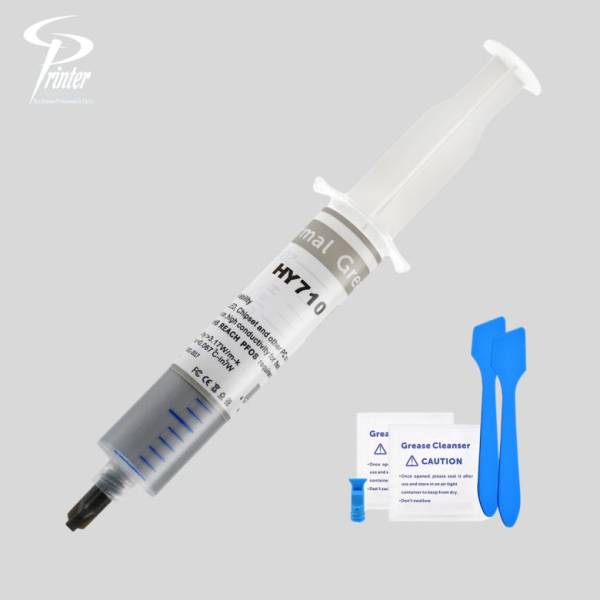 hy710c thermal paste in silver color bottle 10g jeringa