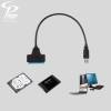 Cable adaptador SATA V3.0 de 0.5 metros para discos duros, ideal para transferencias rápidas de datos en equipos de escritorio o servidores.