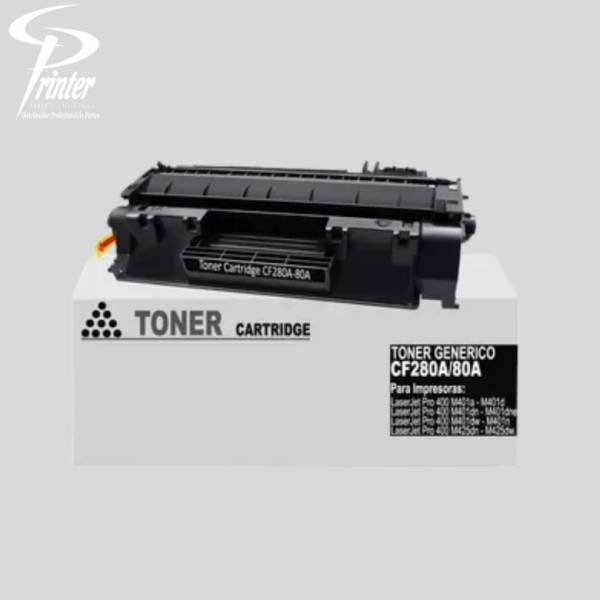 Cartucho de Tóner Original HP 80A (CF280A)
