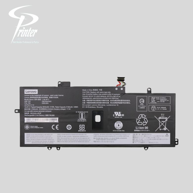 Batería 02DL004 51Wh para Lenovo ThinkPad X1