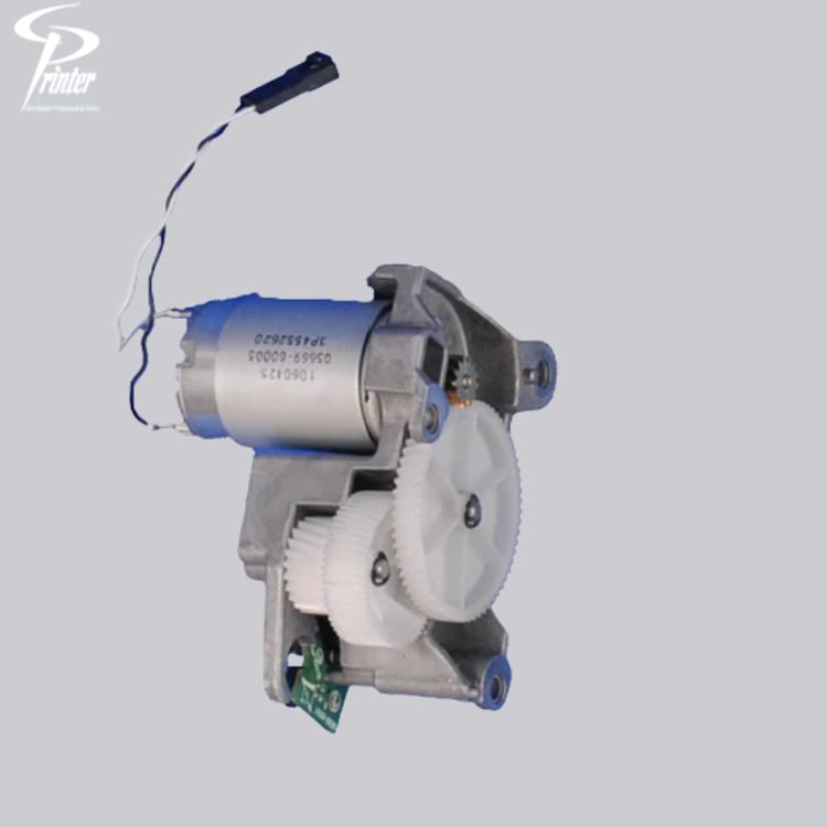 Motor de avance de material HP DesignJet con transmisión y encoder